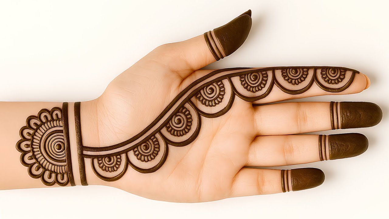 Simple Mehndi Design Front Hand 2026 | Easy Arabic Mehndi Step by Step for Beginners