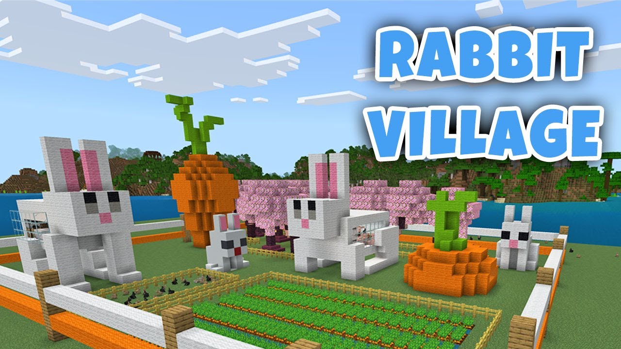 Explore the Giant Rabbit Village in Minecraft!