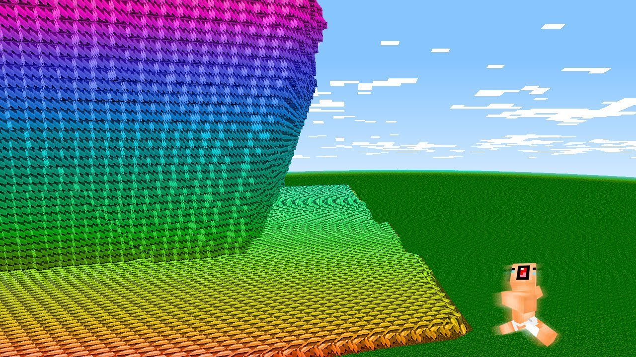 NOOB CONTRA TSUNAMI DE ARCO-IRIS...(COMO PODERÁ SOBREVIVER? MINECRAFT)