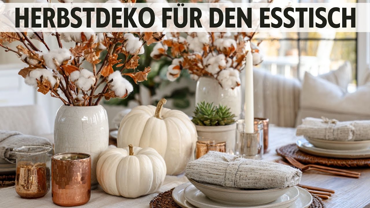 🍂 Herbstliche Tischdeko-Ideen 2025 &ndash; So wird dein Esstisch zum Highlight! #herbstdeko