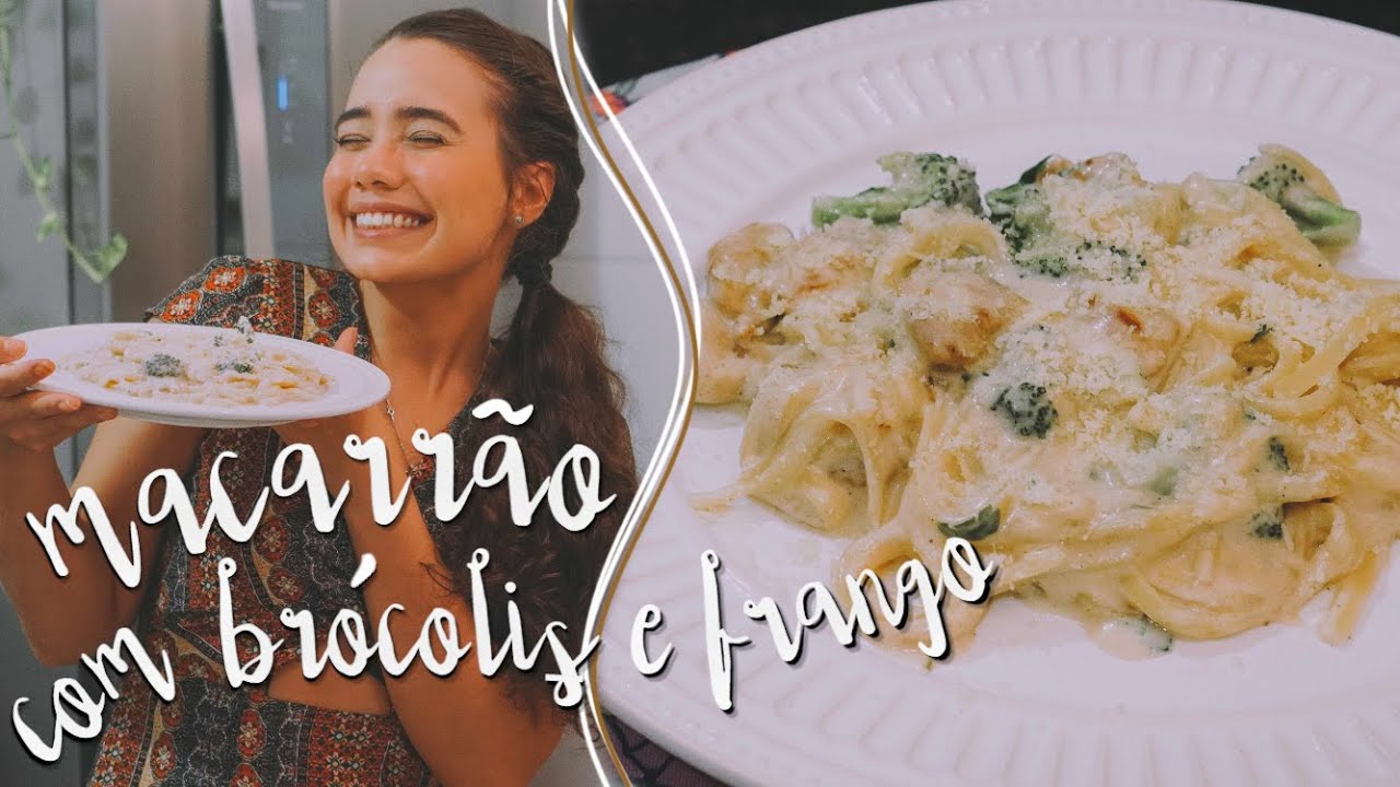 RECEITA DE MACARRÃO COM BRÓCOLIS E FRANGO | Brenda Botelho