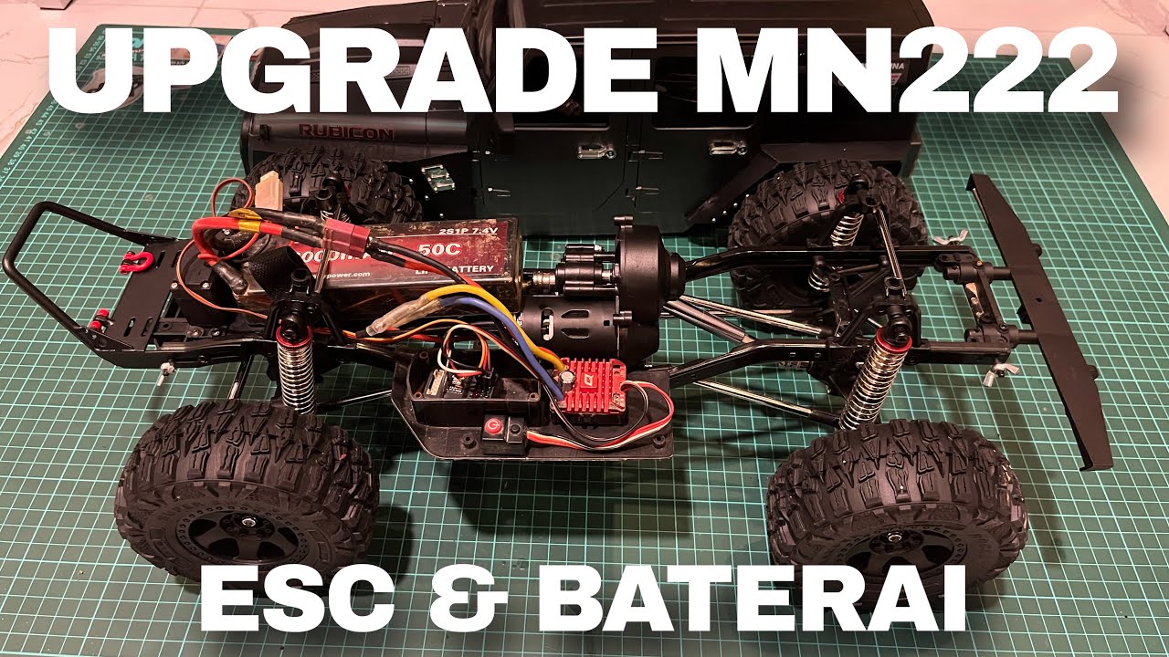 Upgrade ESC dan Baterai Lipo MN222 MN-222 ‼️ Hobbywing Quickrun 1080