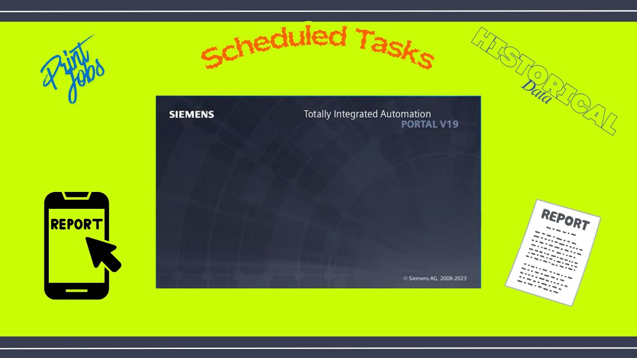 TIA Portal V19 WinCC RT Professional Rapor Oluşturma |Historical Data|Print Jobs|Scheduled Tasks|