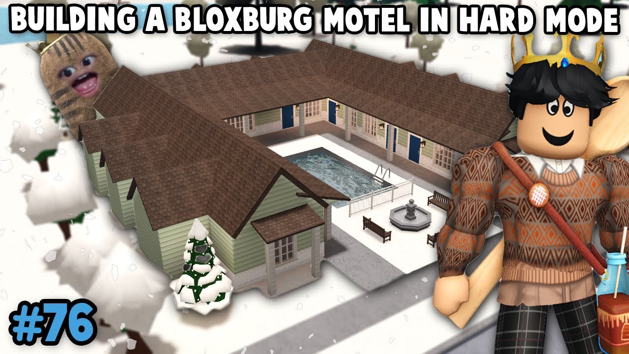 Создание мотельного бизнеса в режиме повышенной сложности в игре Blocksburg... (Эпизод 76)