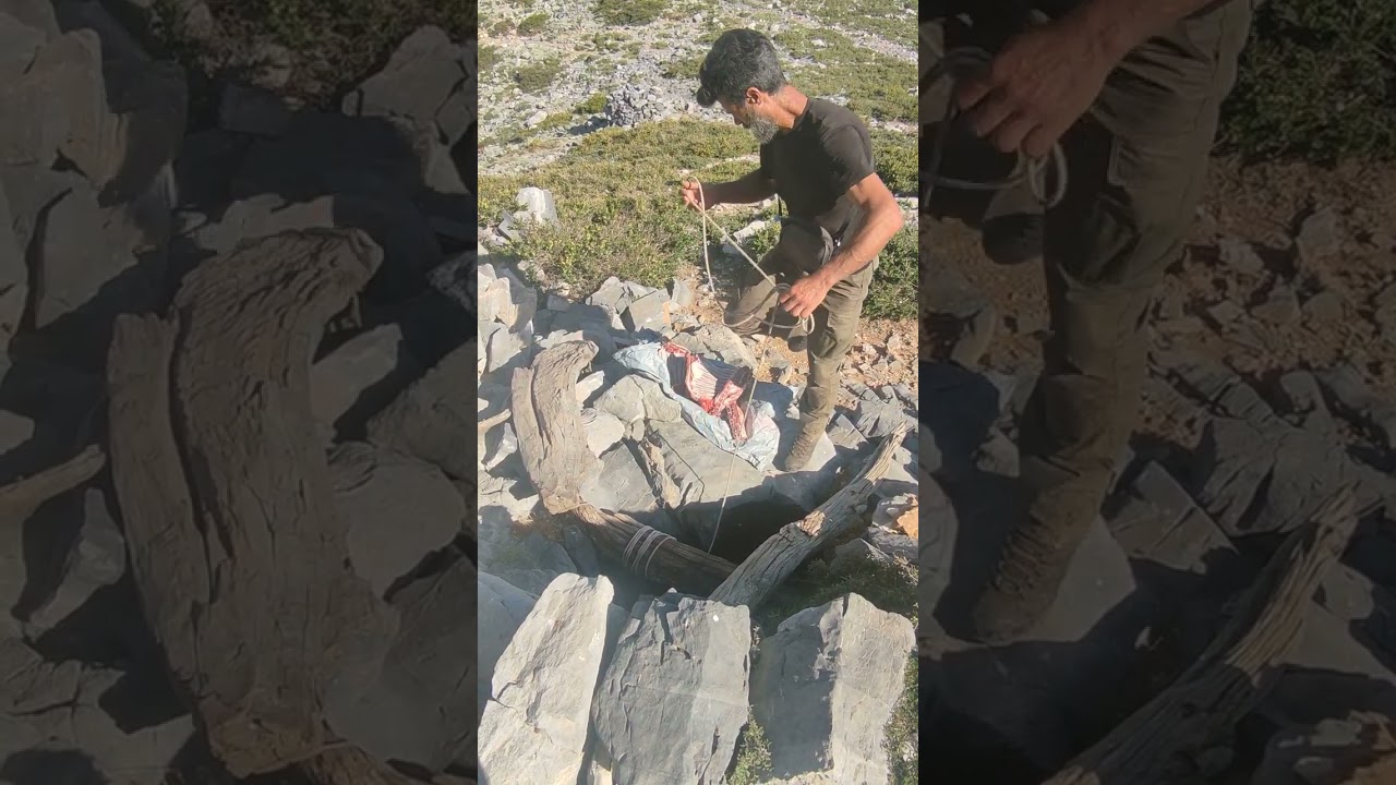 Φυσικό ψυγείο στα Λευκά Όρη #κρήτη