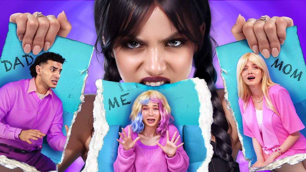 Wednesdayt, ENID családja örökbe fogadta! JÓ NŐVÉR kontra ROSSZ NŐVÉR! Wednesday Addams és Enid!