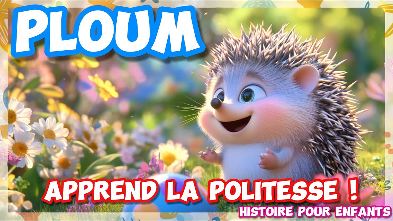 Ploum 🦔 apprend la politesse 🎈 | Histoire pour enfants #Politesse #Hérisson #Amitié