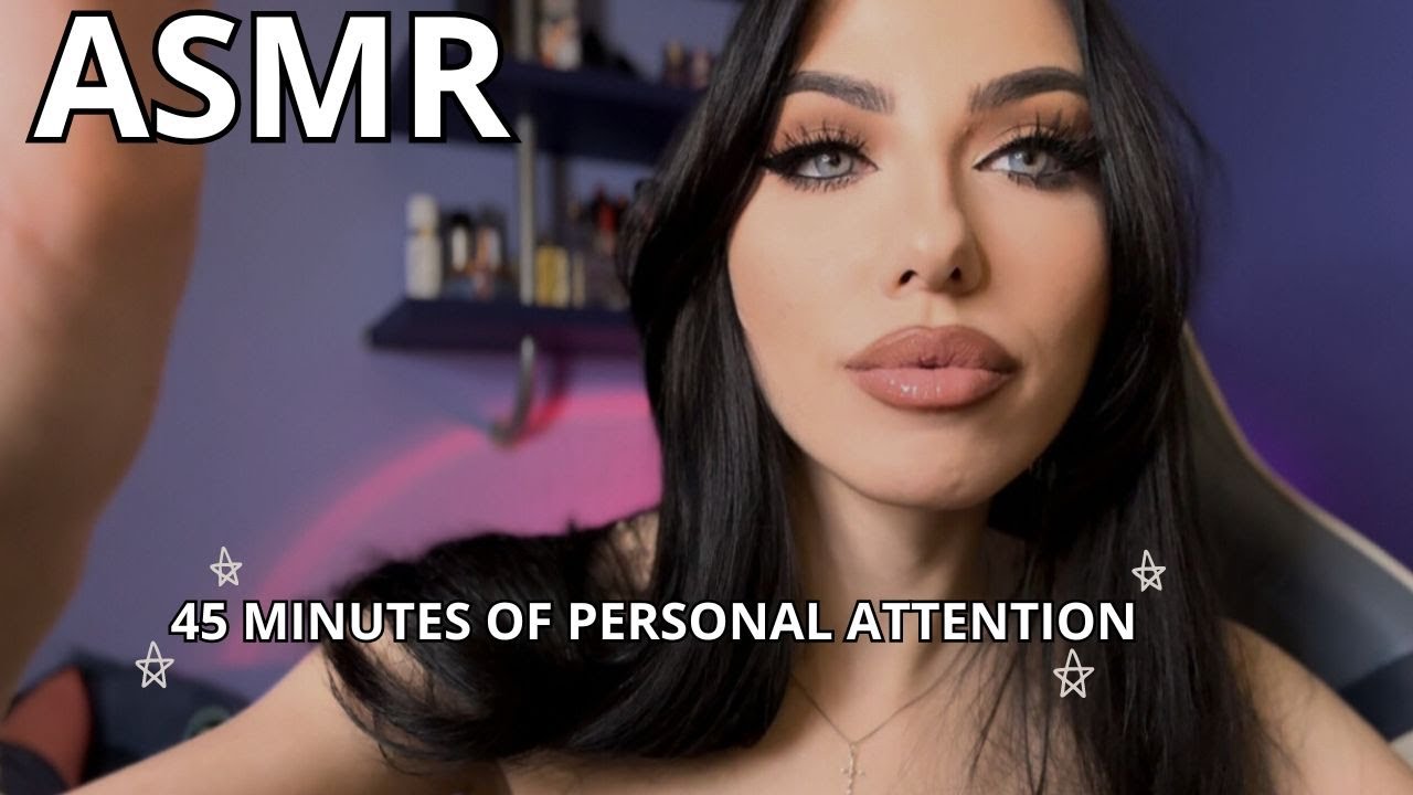 ASMR SOPORIFERO - 45 MINUTI DI CAREZZE SUL VISO +  PERSONAL ATTENTION (no talking + looped)