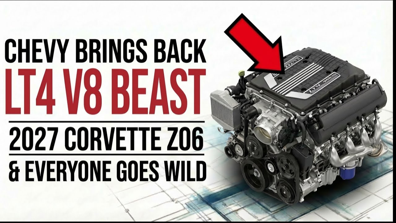 Генеральный директор Chevrolet представил двигатель MONSTER LT4 V8 для Corvette Z06 2027 года