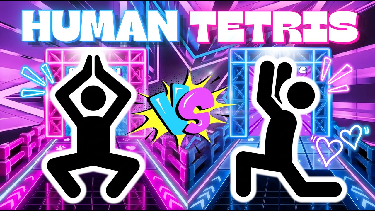 HUMAN TETRIS PVP BATTLE ⚔️ #6 | Hands Up, Hold Steady | Immersive Interactive Warm-Up