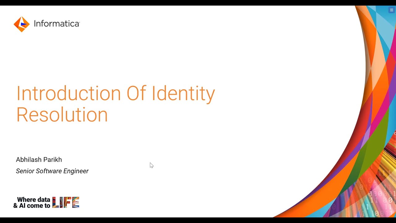 Introduction to Informatica Identity Resolution