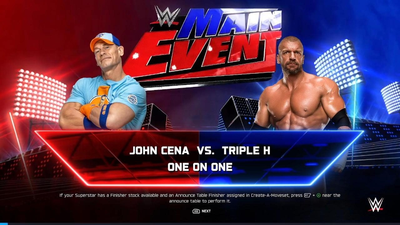 WWE 2K25 John Cena vs Triple H | WWE Main Event 2024