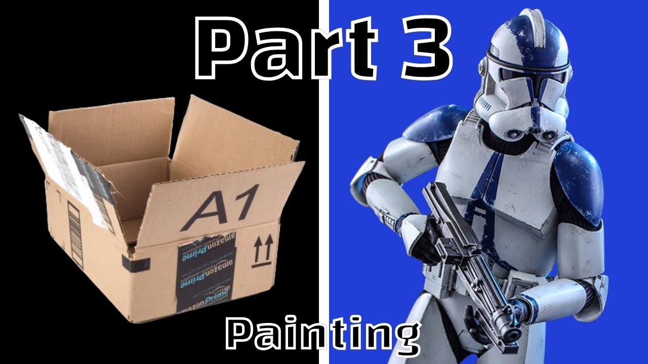 How to Make AMAZING Clone Armor From Cardboard Boxes!!! Part 3: Painting