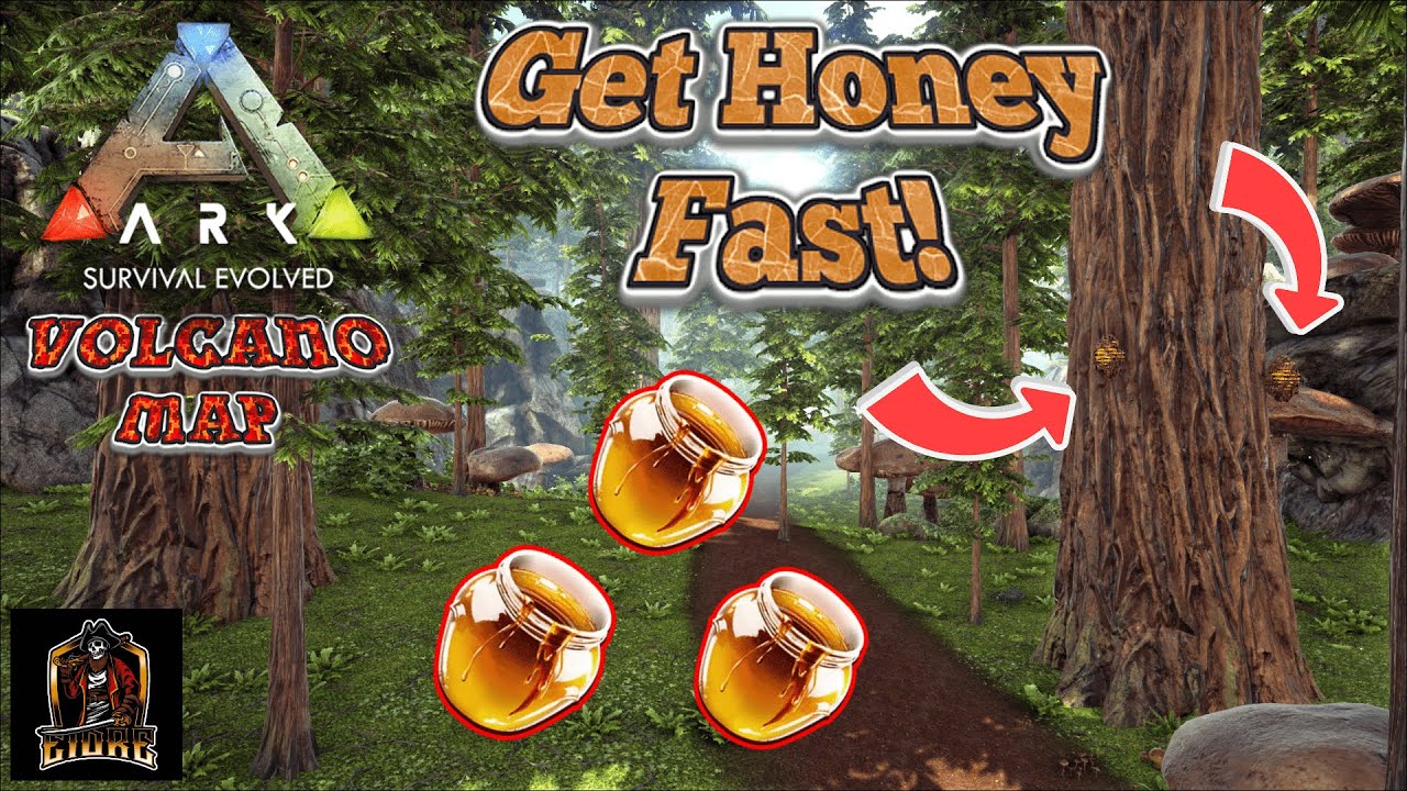 Where To Get Loads Of Honey! | Ark: The Volcano Map Guide