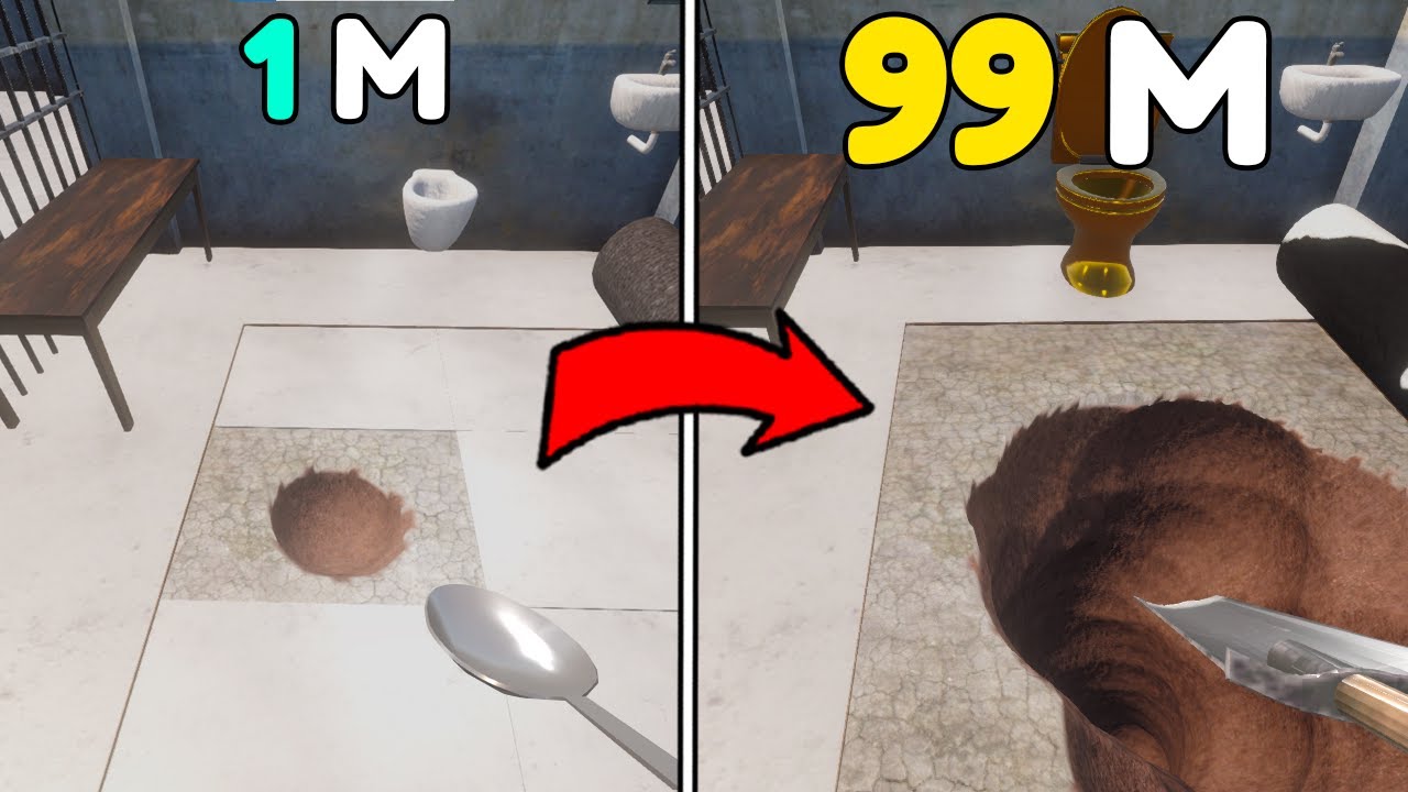 Game đào HỐ vượt ngục này rất VÔ LÝ nhưng lại SIÊU BÁNH CUỐN (Prison Escape Simulator: Dig Out)