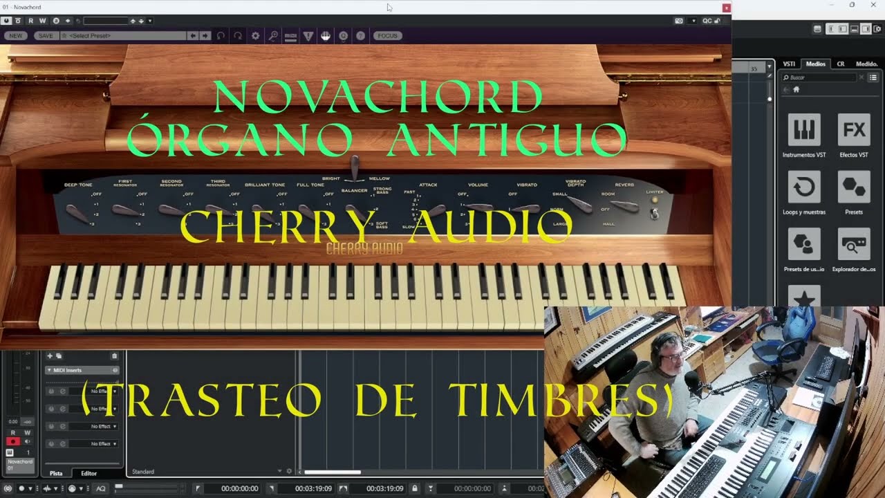 Novachord Cherry audio emulación órgano muy antiguo 1930