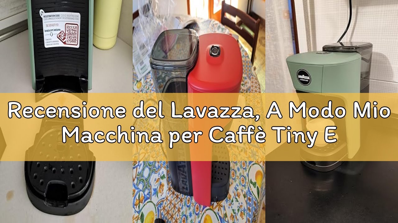Recensione del Lavazza, A Modo Mio Macchina per Caffè Tiny Eco Nera con 64 Capsule Qualità Rossa Inc