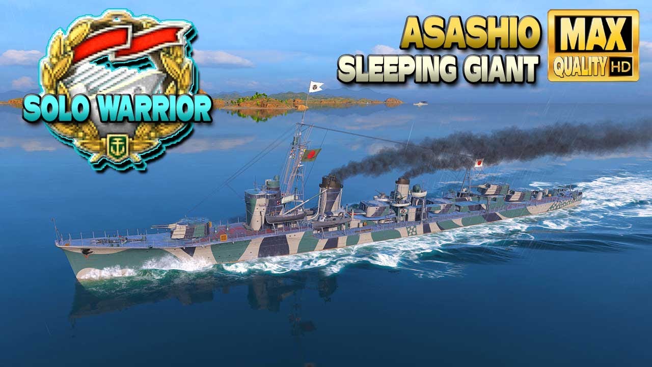 Destroyer Asashio: Unexpected result in tier 10 battle - World of Warships