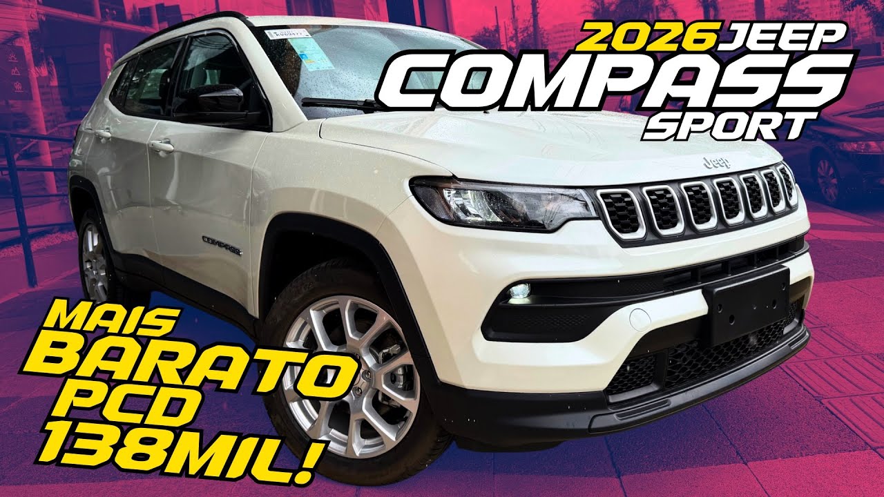 Novo Jeep Compass Sport 2026 - DEFINITIVAMENTE O SUV MÉDIO MAIS BARATO DO MOMENTO!