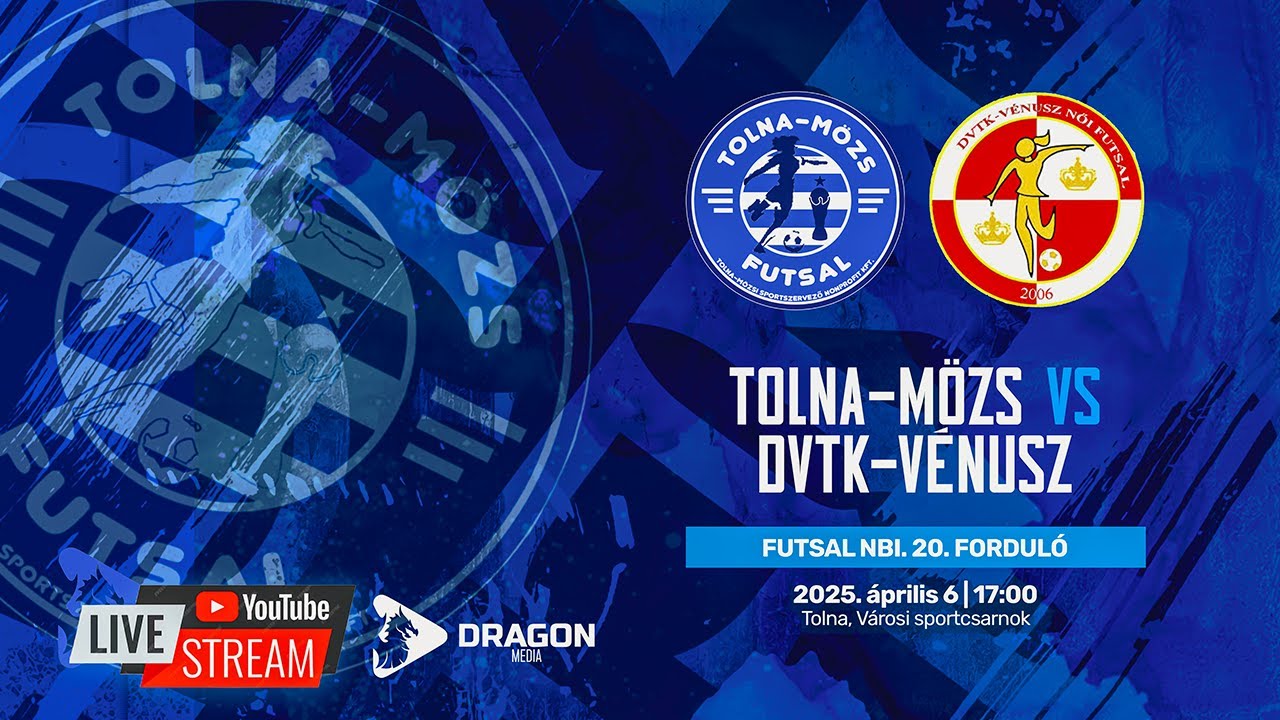 Tolna-Mözs - DVTK-Vénusz || Futsal NBI 2025 || 20. forduló (élő közvetítés)