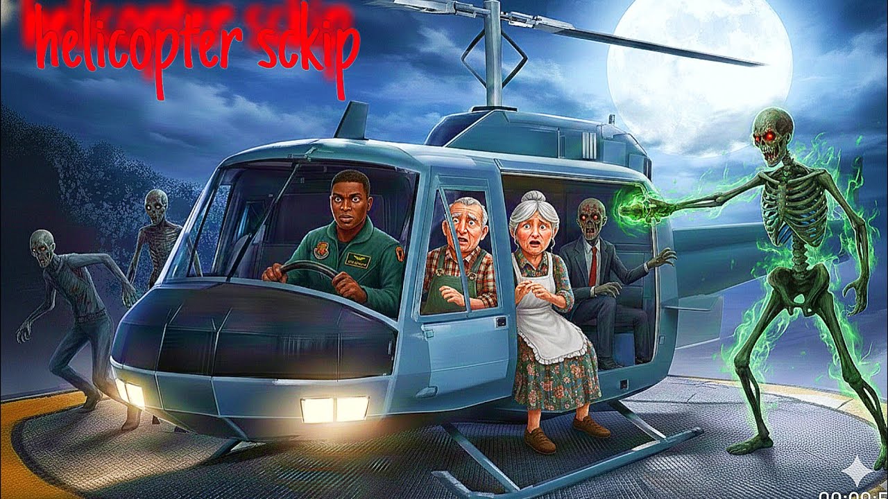 Granny Chapter 2 Helicopter Escape || How To Granny Grandpa Helicopter Escape Full Video 😃