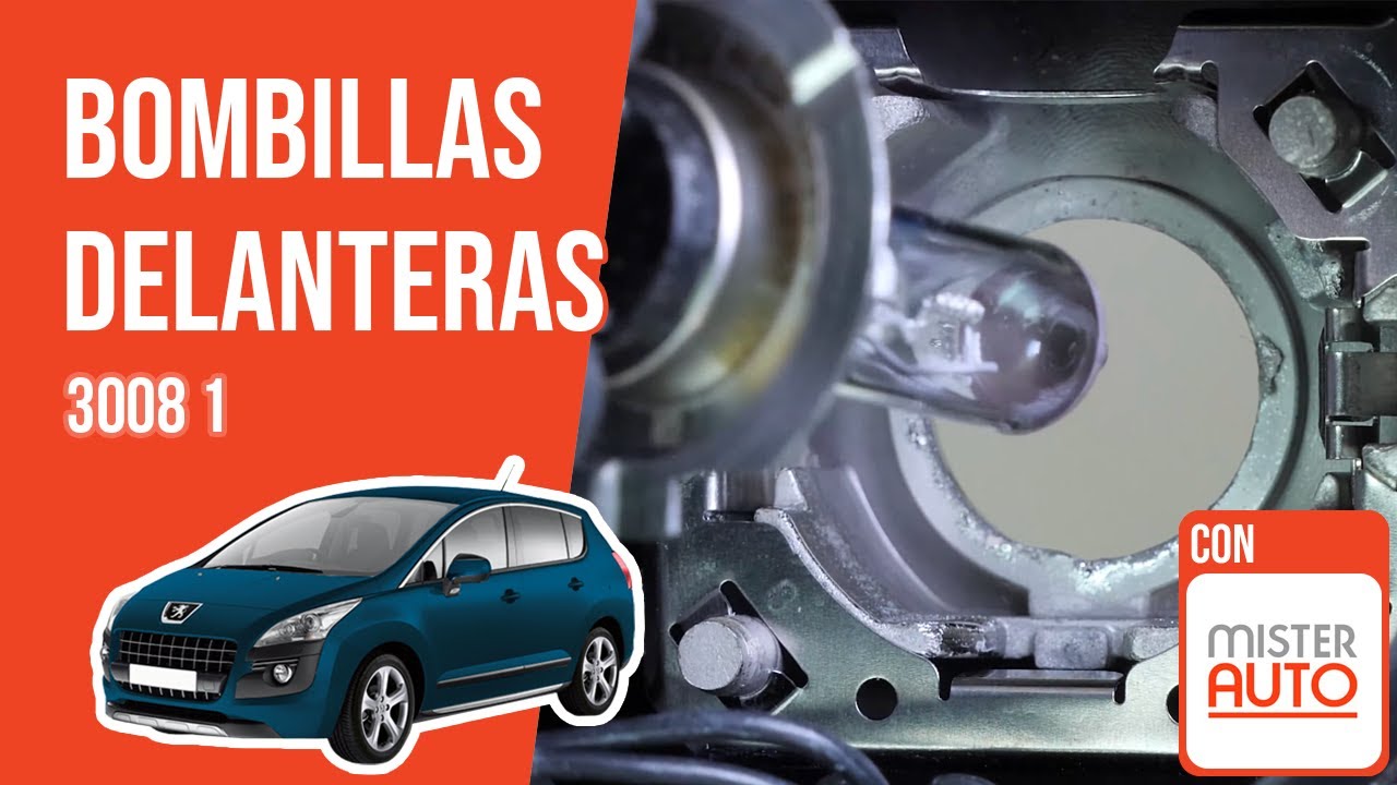 Cómo cambiar las bombillas delanteras Peugeot 3008 1 💡