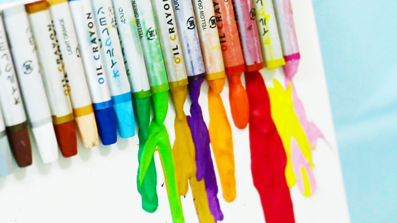 Crayon Melting Art with hair dryer/ドライヤーで描くクレヨンアート！