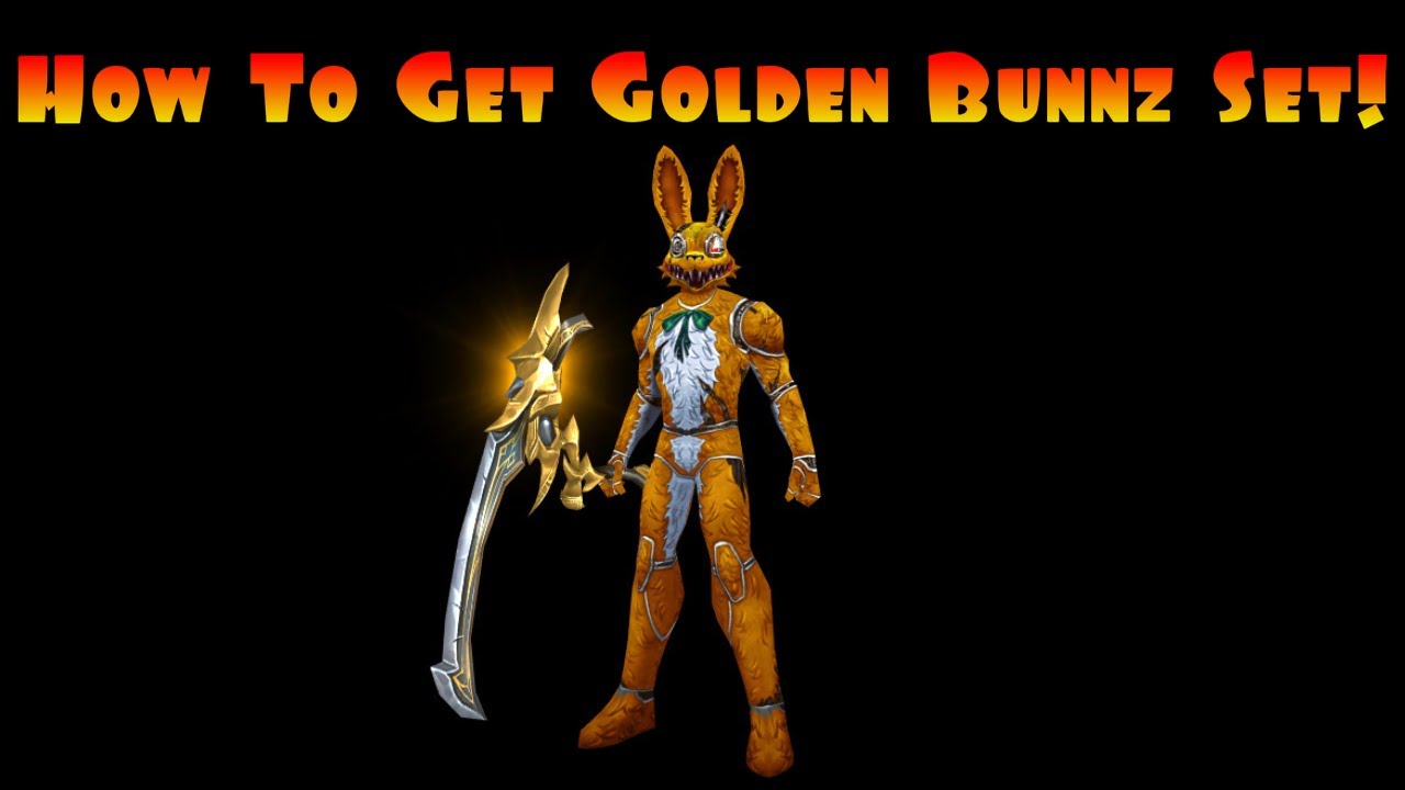 How To Get The GOLDEN Bunny Armor Set! AdventureQuest 3D