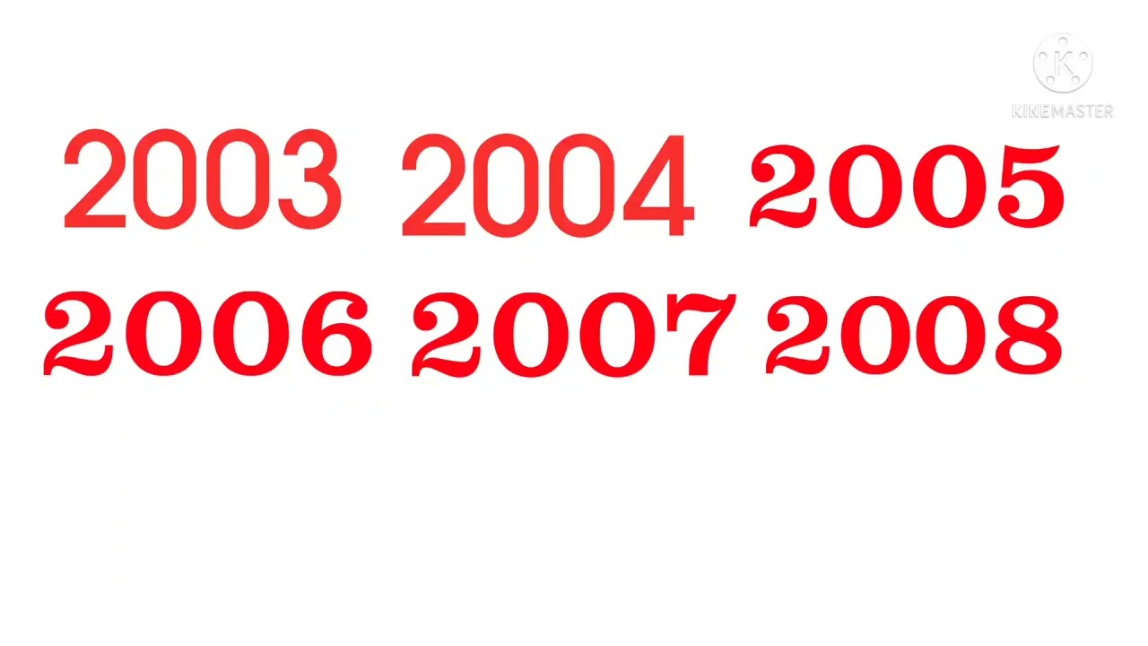 2003 2004 2005 2006 2007 2008