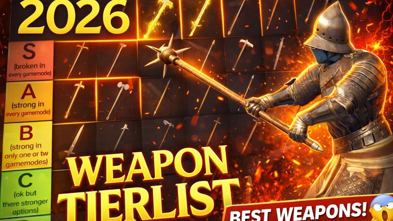 Overall Weapon Tierlist 2026 Edition - Mordhau