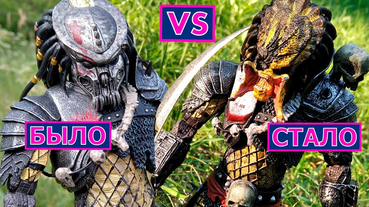 NECA Хищник покраска бутлега. Как превратить подделку в оригинал. Красим Scarface Predator NECA