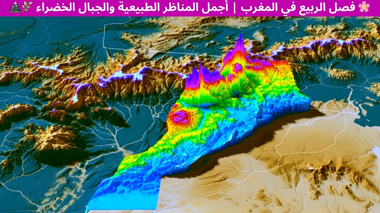🌸 فصل الربيع في المغرب | أجمل المناظر الطبيعية والجبال الخضراء 🌿🏔️