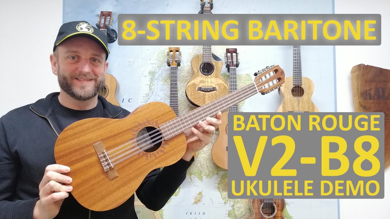 Baton Rouge V2-B8 8-String Baritone Ukulele Demo