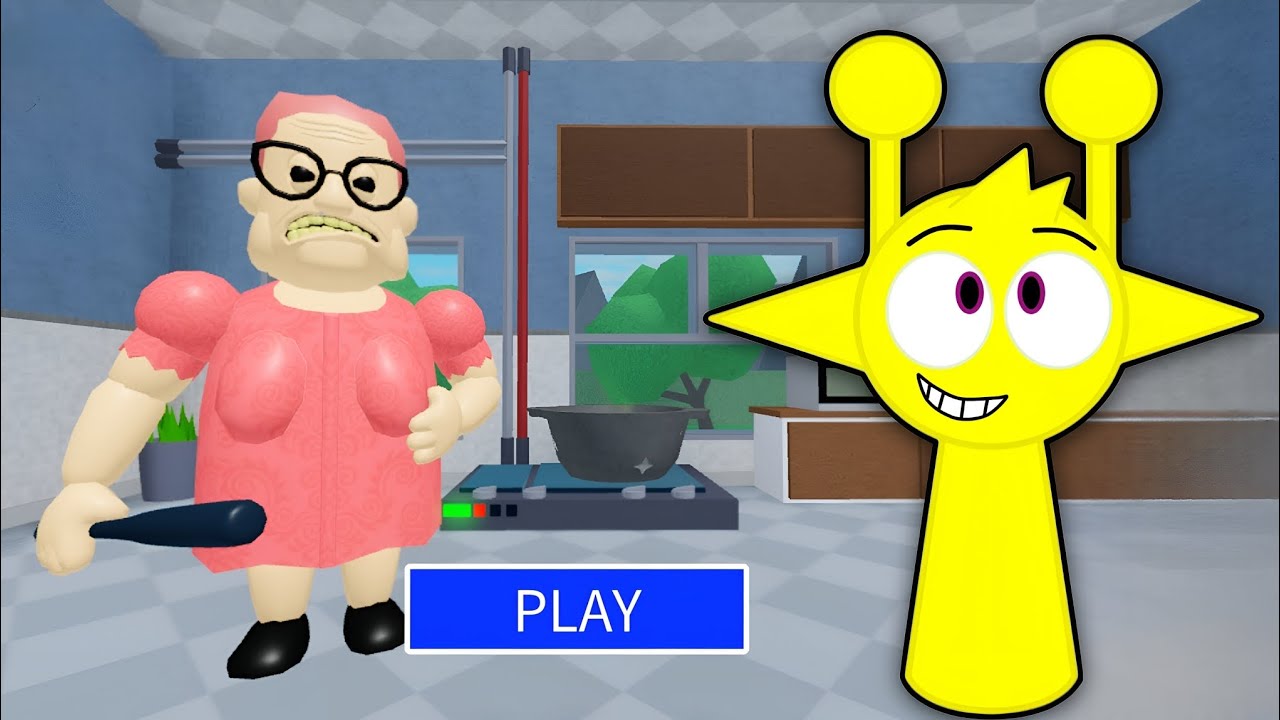 BARRAS GRANNY HOUSE HORROR SCARY OBBY VS SIMON SPRUNKI FULL GAMEPLAY ESCAPE || ROBLOX 