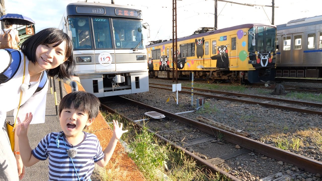 熊本電鉄にのってきた 元東京メトロ車両＆レトロふみきり