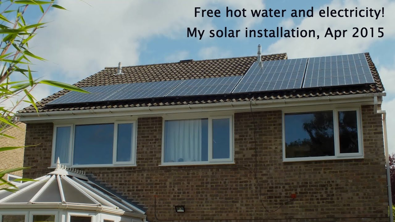 Free electricity AND hot water! - Solar PV installation, Berkshire, England  - Energy & Efficiency