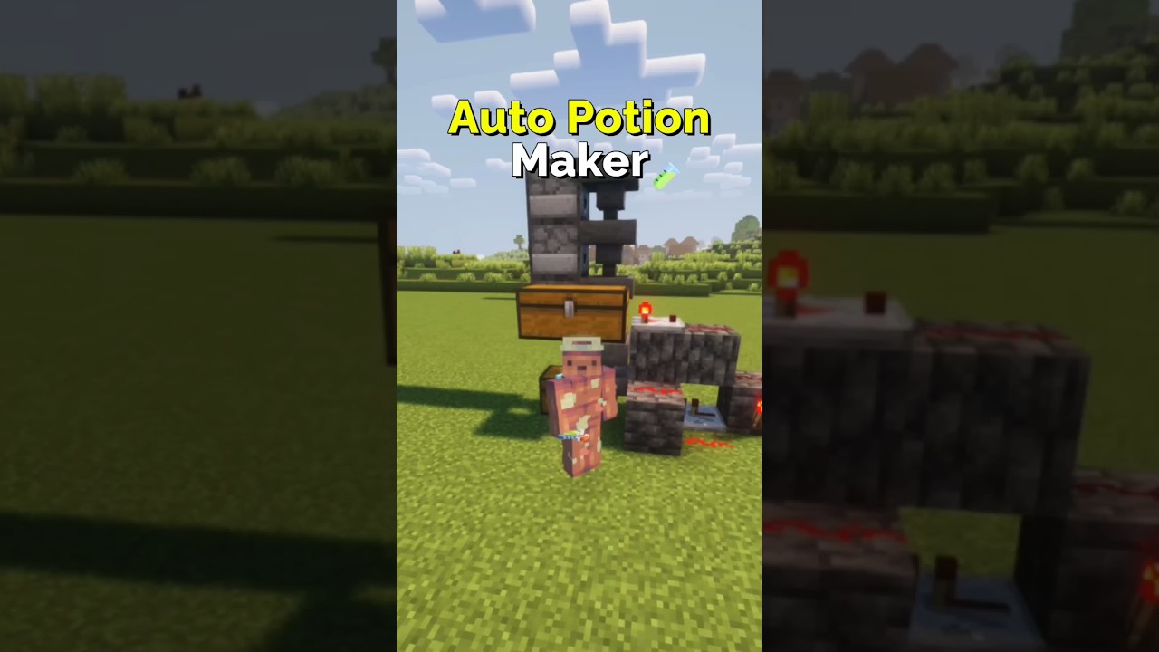 Minecraft Auto Potion Maker &ndash; Fast & Easy Build | CupSapling #minecraft  #redstone  #potioncraft