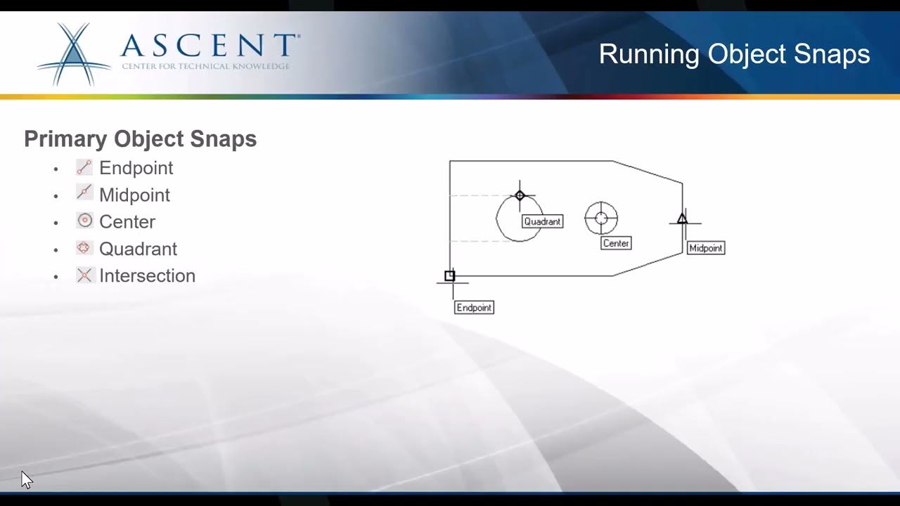 Using Object Snaps in AutoCAD