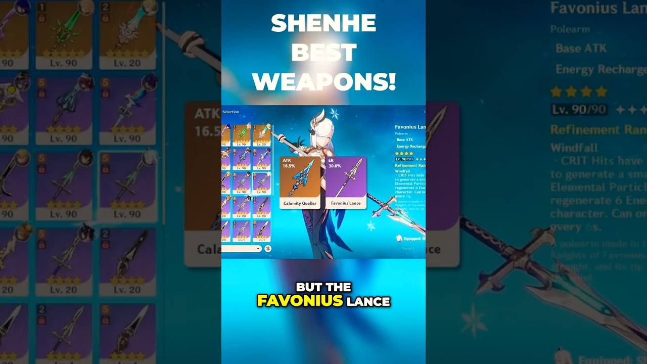 Shenhe Best Weapons - Filter Guide | Genshin Impact 5.7