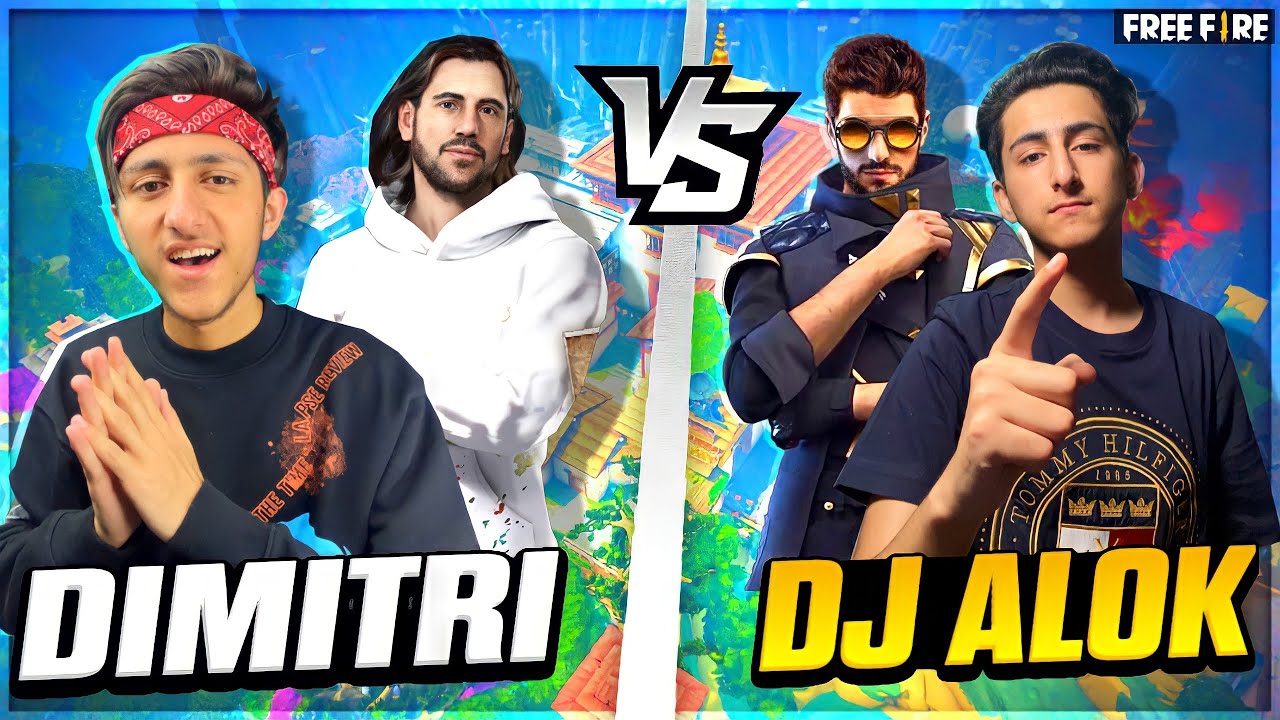 Dj Alok Vs Dimitri | My Brother Call Me Noob 😡 I Challenge Him For 1 Vs 1 - Garena Free Fire