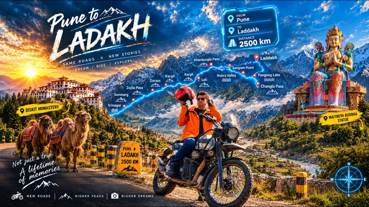 Leh to Nubra Valley || Khardung La || Diskit Monastery & Hunder || Sand Dunes || Leh Ladakh