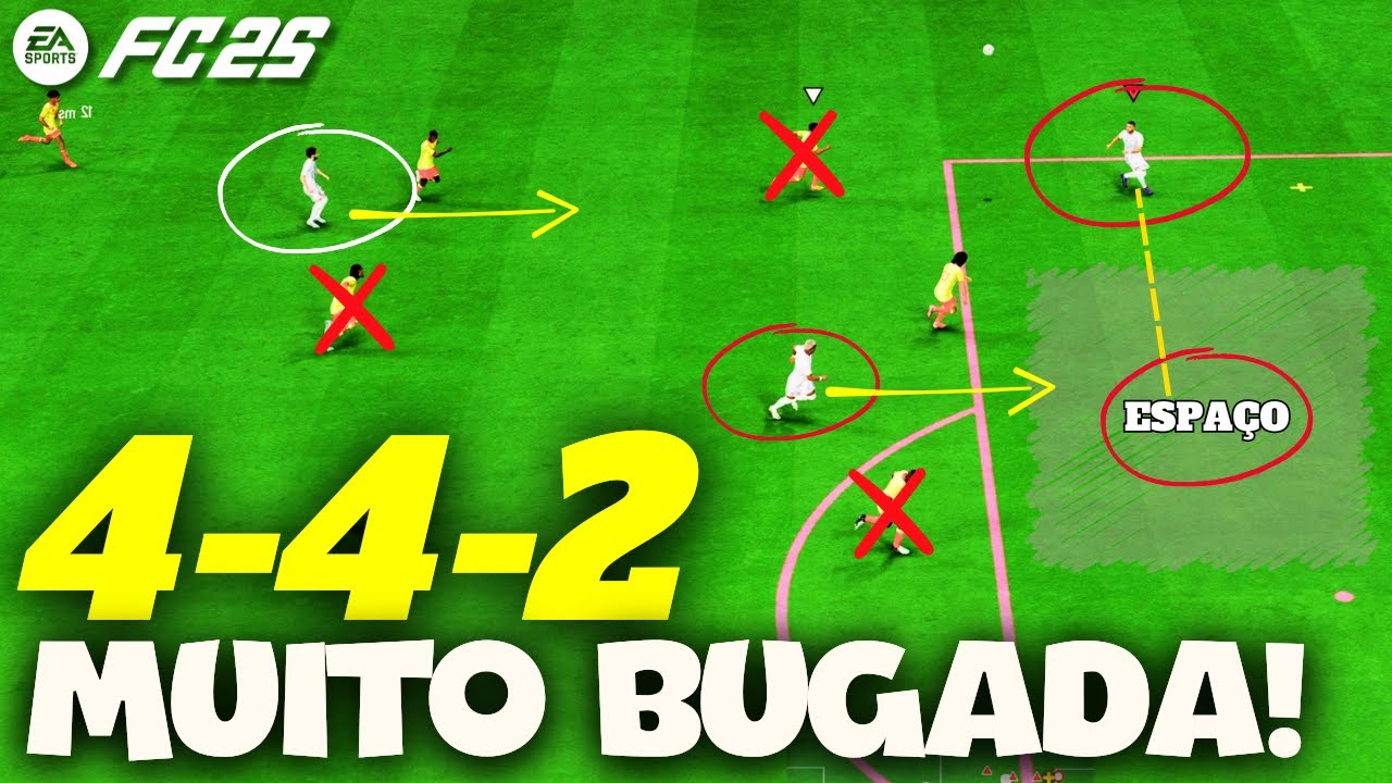 É por isso que a 4 4 2 está QUEBRADA! Melhores táticas do FC 25