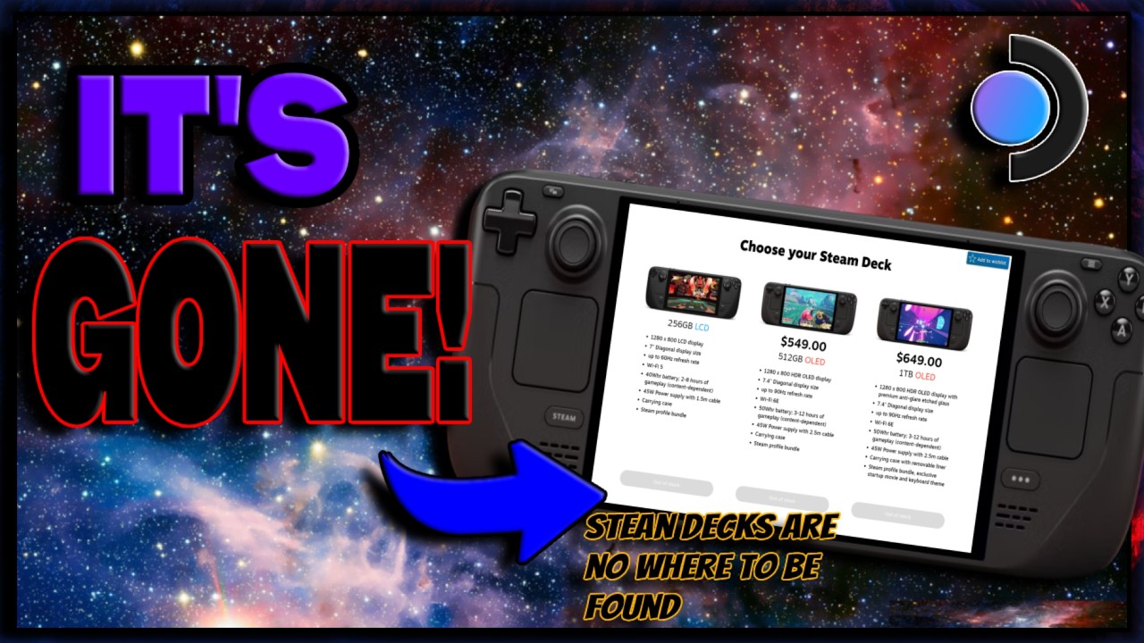 What happened to the STEAM DECK. IT'S GONE!!!