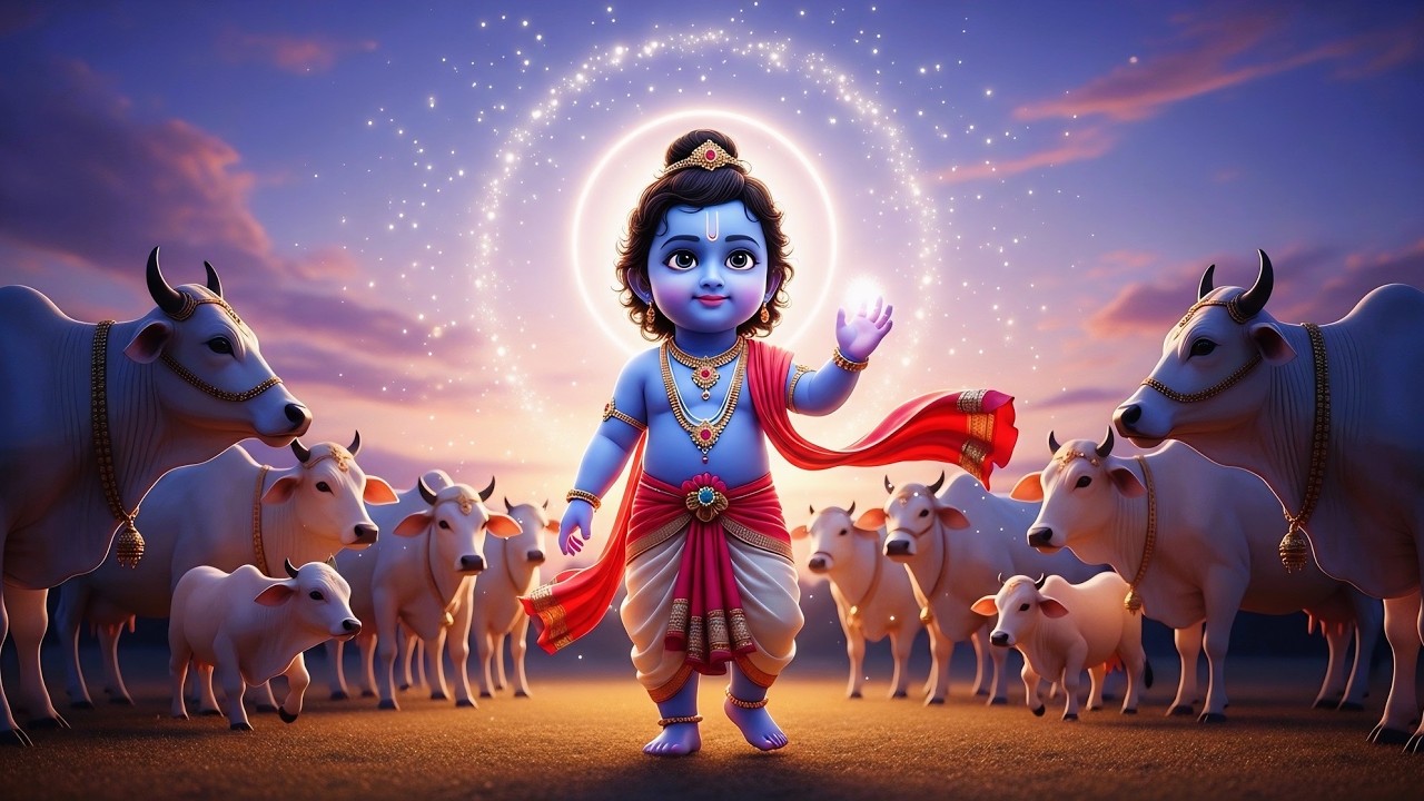 Little Krishna Song छोटी छोटी गैया - Choti Choti Gaiya Chote Chote Gwal | Krishna Song