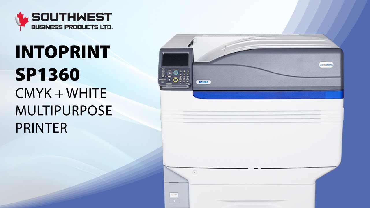 IntoPrint SP1360 CMYK + White Multipurpose Printer