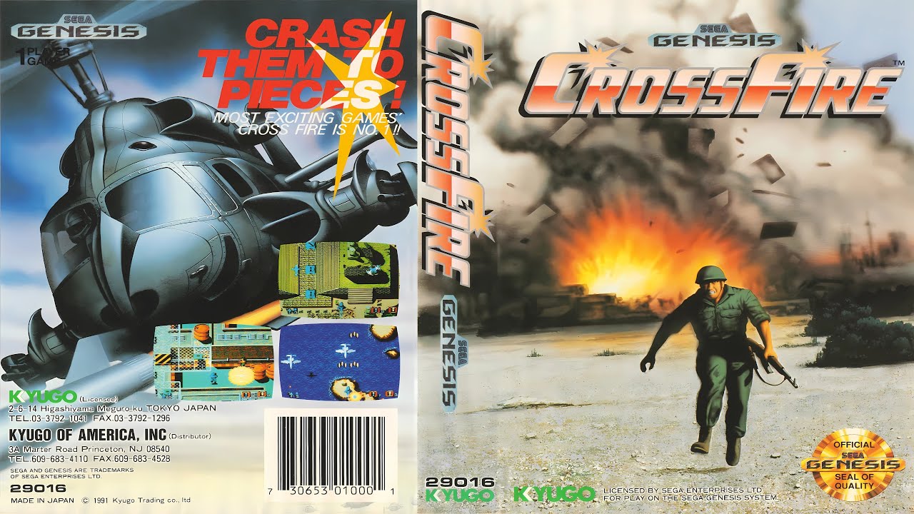 [SEGA Genesis Music] Cross Fire (Full Soundtrack + Game Footage) 🎶