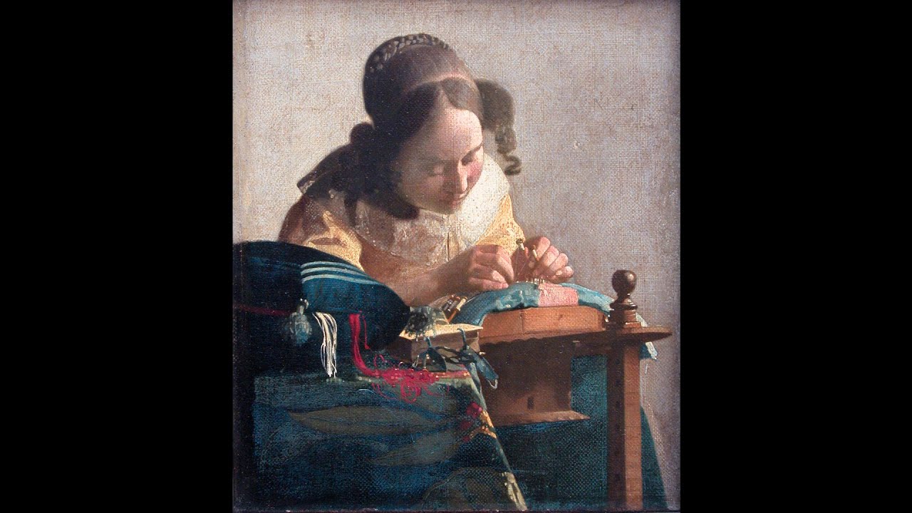 Jan Vermeer - La encajera de bolillos