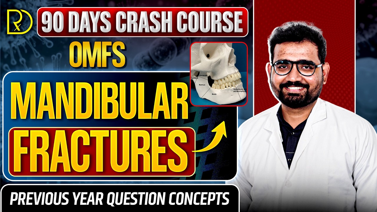 90 Days CRASH COURSE -OMFS -MANDIBULAR FRACTURES-Dr.Vikram C #neet#omfs #medicine#fractures