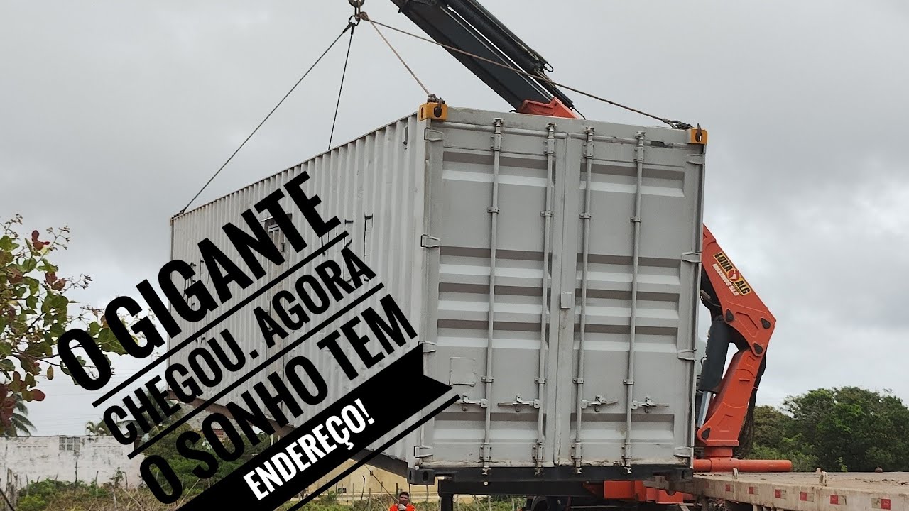 😍🏡 A Casa Começa Aqui: Chegada Oficial do Container