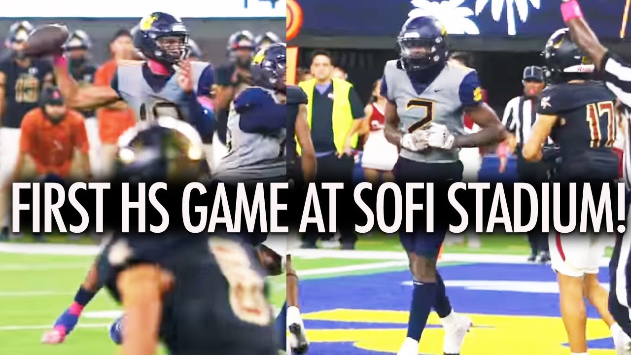 Warren vs Downey 1st High School Football Game @ Sofi Stadium! Madden Iamaleava Goes Off!